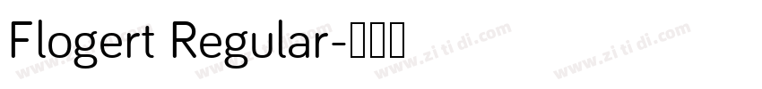 Flogert Regular字体转换